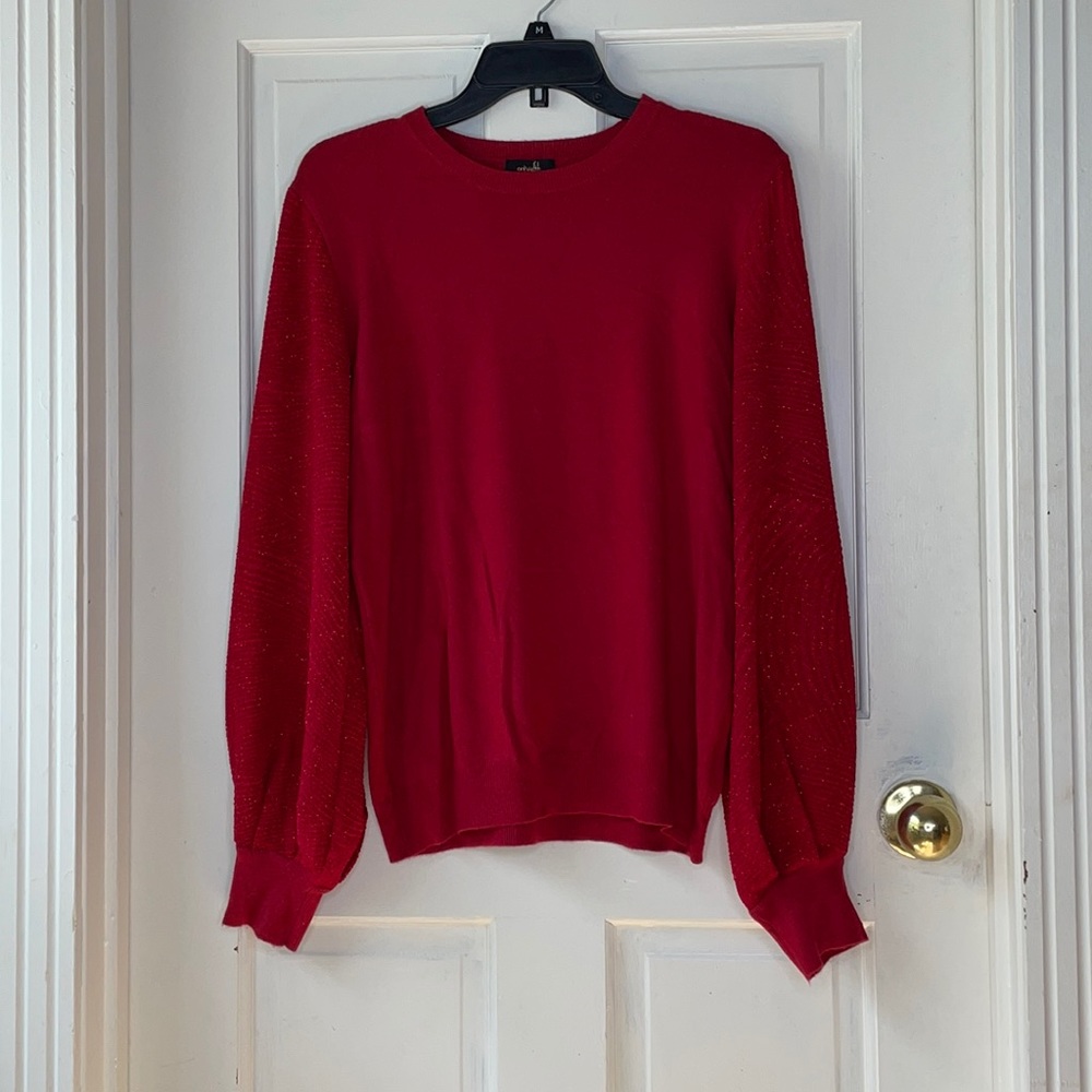 Glitter Sleeve Sweater